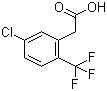 结构式 CAS# 261763-25-1, 5-氯-2-(三氟甲基)苯乙酸