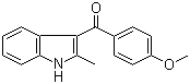 2-甲基-3-(4'-甲氧基苯甲酰基)吲哚分子结构 (CAS 26211-90-5)