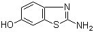 结构式 CAS# 26278-79-5, 2-氨基-6-羟基苯并噻唑