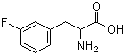 structure of CAS# 2629-54-1, DL-3-Fluorophenylalanine;DL-3-(3-Fluorophenyl)alanine