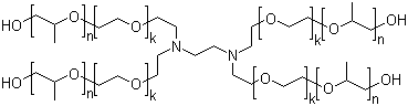 结构式 CAS# 26316-40-5, 1,2-乙二胺乙氧基化丙氧基化物