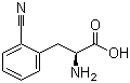 structure of CAS# 263396-42-5, L-2-Cyanophenylalanine;(2S)-2-Amino-3-(2-cyanophenyl)propanoic acid