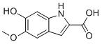 6-羟基-5-甲氧基-1h-吲哚-2-羧酸分子结构 (CAS 2638-99-5)