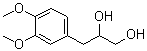 structure of CAS# 26509-45-5, 3-(3,4-Dimethoxyphenyl)propane-1,2-diol