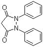结构式 CAS# 2652-77-9, 1,2-二苯基-3,5-吡唑烷二酮