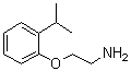 structure of CAS# 26583-37-9, 2-[2-(1-Methylethyl)phenoxy]ethanamine