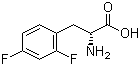 结构式 CAS# 266360-60-5, 2,4-二氟-D-苯丙氨酸