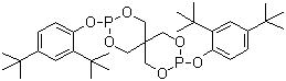 structure of CAS# 26741-53-7, Antioxidant 24;Bis(2,4-di-tert-butylphenyl) pentaerythritol diphosphite; 3,9-Bis(2,4-bis(1,1-dimethylethyl)phenoxy)-2,4,8,10-tetraoxa-3,9-diphosphaspiro(5.5)undecane; ADK Stab PEP 24; Mark PEP 24; Ultranox 626
