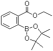 structure of CAS# 269409-99-6, 2-Ethoxycarbonylphenylboronic acid pinacol ester;Ethyl 2-(4,4,5,5-tetramethyl-1,3,2-dioxaborolan-2-yl)benzoate