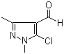 structure of CAS# 27006-76-4, 5-Chloro-1,3-dimethyl-1H-pyrazole-4-carbaldehyde