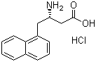 structure of CAS# 270063-00-8, (S)-3-Amino-4-(1-naphthyl)butyric acid hydrochloride