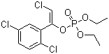 2-氯-1-(2,5-二氯苯基)乙烯基二乙基磷酸酯分子结构 (CAS 2701-86-2)