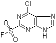 structure of CAS# 2706-92-5, 6-Chloro-9H-purine-2-sulfonyl fluoride
