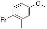 structure of CAS# 27060-75-9, 2-Bromo-5-methoxytoluene;3-Methyl-4-bromoanisole; 1-Bromo-4-methoxy-2-methylbenzene
