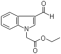 结构式 CAS# 27065-94-7, (3-甲酰基-1H-吲哚-1-基)乙酸乙酯