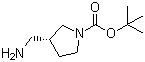 structure of CAS# 270912-72-6, (R)-1-Boc-3-(aminomethyl)pyrrolidine;(R)-3-Aminomethyl-1-N-Boc-pyrrolidine; tert-Butyl (3R)-3-(aminomethyl)pyrrolidine-1-carboxylate