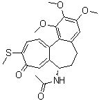 structure of CAS# 2730-71-4, Thiocolchicine;10-Demethoxy-10-(methylthio)colchicine; NSC 186301