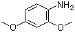 structure of CAS# 2735-04-8, 2,4-Dimethoxyaniline