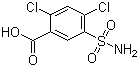 结构式 CAS# 2736-23-4, 2,4-二氯-5-磺酰胺基苯甲酸