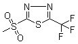 结构式 CAS# 27603-25-4, 2-(甲磺酰基)-5-(三氟甲基)-1,3,4-噻二唑