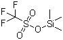 structure of CAS# 27607-77-8, Trimethylsilyl trifluoromethanesulfonate;Trifluoromethanesulfonic acid trimethylsilyl ester; Trimethylsilyl triflate