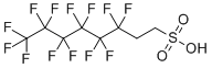 structure of CAS# 27619-97-2, 3,3,4,4,5,5,6,6,7,7,8,8,8-tridecafluorooctane-1-sulfonic acid