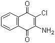 structure of CAS# 2797-51-5, 2-Amino-3-chloro-1,4-naphthoquinone;2-Chloro-3-amino-1,4-naphthoquinone; 3-Chloro-2-amino-1,4-naphthoquinone