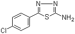 5-(4-Chlorophenyl)-[1,3,4]thiadiazol-2-ylamine molecular structure (CAS 28004-62-8)