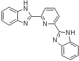 结构式 CAS# 28020-73-7, 2,6-二(1H-苯并咪唑-2-基)吡啶