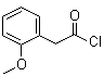 structure of CAS# 28033-63-8, 2-Methoxybenzeneacetyl chloride;2-(2-Methoxyphenyl)acetyl chloride; o-Methoxyphenylacetyl chloride