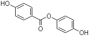 4-羟基苯基 4-羟基苯甲酸酯分子结构 (CAS 28084-48-2)