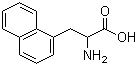 structure of CAS# 28095-56-9, 3-(1-Naphthyl)alanine;alpha-Amino-1-naphthalenepropanoic acid; DL-alpha-amino-1-naphthalenepropionic acid; 1-Naphthalenealanine; 2-Amino-3-(1-naphthyl)propanoic acid; 3-(1-Naphthyl)-DL-alanine;