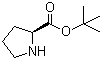 structure of CAS# 2812-46-6, tert-Butyl L-prolinate;L-Proline tert-butyl ester