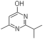 结构式 CAS# 2814-20-2, 2-异丙基-6-甲基-4-嘧啶醇