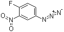 structure of CAS# 28166-06-5, 2-Nitro-4-azidofluorobenzene;4-Fluoro-3-nitrophenyl azide; NSC 266503