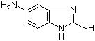 结构式 CAS# 2818-66-8, 5-氨基-2-巯基苯并咪唑; 2-巯基-5-氨基苯并咪唑
