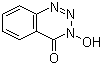 structure of CAS# 28230-32-2, 3-Hydroxy-1,2,3-benzotriazin-4(3H)-one;HOOBt; 3,4-Dihydro-3-hydroxy-4-oxo-1,2,3-benzotriazine