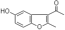 结构式 CAS# 28241-99-8, 2-甲基-3-乙酰基-5-羟基苯并呋喃