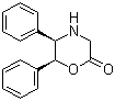 结构式 CAS# 282735-66-4, (5R,6S)-5,6-二苯基吗啉-2-酮
