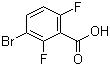 结构式 CAS# 28314-81-0, 3-溴-2,6-二氟苯甲酸