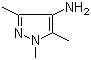 structure of CAS# 28466-21-9, 1,3,5-Trimethyl-1H-pyrazol-4-amine;1,3,5-Trimethyl-4-pyrazolamine; 4-Amino-1,3,5-trimethyl-1H-pyrazole; 4-Amino-1,3,5-trimethylpyrazole; 4-Amino-2,3,5-trimethyl-2H-pyrazole