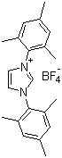1,3-双(2,4,6-三甲基苯基)咪唑鎓四氟硼酸盐分子结构 (CAS 286014-53-7)