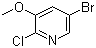 structure of CAS# 286947-03-3, 5-Bromo-2-chloro-3-methoxypyridine