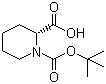 structure of CAS# 28697-17-8, (R)-(+)-N-Boc-2-piperidinecarboxylic acid;N-Boc-D-pipecolic acid; (R)-(+)-1-(tert-Butoxycarbonyl)-2-piperidinecarboxylic acid