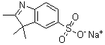 结构式 CAS# 287188-58-3, 2,3,3-三甲基-3H-吲哚-5-磺酸钠