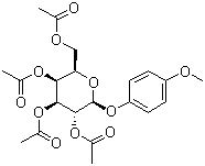 structure of CAS# 2872-65-3, 4-Methoxyphenyl 2,3,4,6-tetra-O-acetyl-beta-D-galactopyranoside