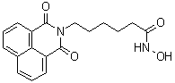 structure of CAS# 287383-59-9, Scriptide;N-Hydroxy-1,3-dioxo-1H-benz[de]isoquinoline-2(3H)-hexanamide; GCK 1026; Scriptaid