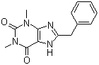 结构式 CAS# 2879-15-4, 8-苄基茶碱