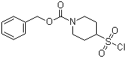 结构式 CAS# 287953-54-2, N-苄氧羰基-4-哌啶磺酰氯