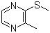 structure of CAS# 2882-20-4, 2-Methyl-3-(methylthio)pyrazine;2-Methyl-3-(methylmercapto)pyrazine